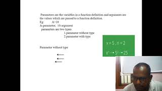 Python(CHP-1 Function Part-4 Parameters and Arguments)