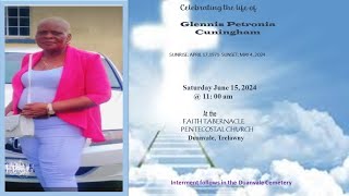Glennis Petronia Cunningham funeral service