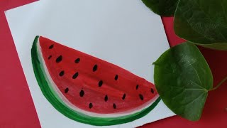 painting a watermelon in few minutes | #Artgirl