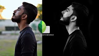 Black and white dark tone portrait effect in snapseed | black and white photo editing