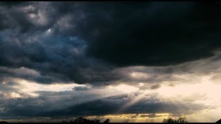 Glorious God Rays Bursting Through the Clouds | Crepuscular Rays Time Lapse