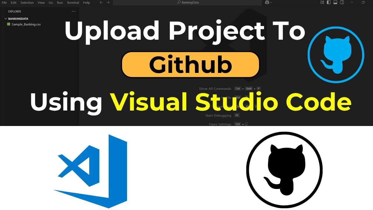 How To Upload Project To Github Using Visual Studio Code Youtube