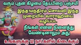 வரும் புதன்கிழமை  பஞ்சமி /இந்த மந்திரம் சொல்லி இந்த முறையில் வழிப்பட /12 நாளில் வேண்டுதல் நிறைவேறும்