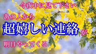 【今夜中に見ると効果倍増】あの人から超嬉しい連絡が、明日やってくる🌟奇跡を呼ぶ魔法のヒーリングミュージック