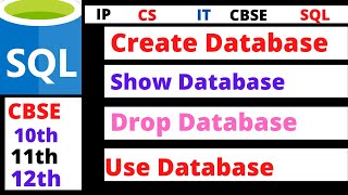 sql create database 👈 show database 👉 use database 👍 drop database in sql 💻 command to make database