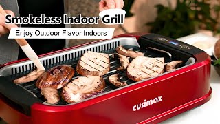 Cusimax Smokeless Indoor Electric Grill | Smokeless Indoor Electric Grill | Indoor Electric Grill