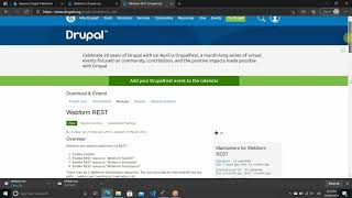 WebForm Rest API Drupal 9