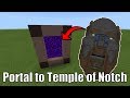 How To Make a Portal to the TEMPLE OF NOTCH in Minecraft Pocket Edition How To Make a Portal to the TEMPLE OF NOTCH in Minecraft Pocket Edition