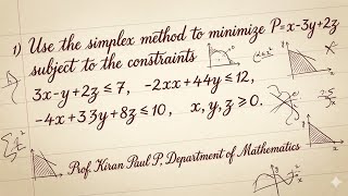 Optimization Technique – Simplex Method | Linear Programming | Paul Academy