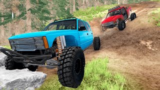 NOVO CIRCUITO OFF ROAD COM CHUVA! BeamNG.drive MULTIPLAYER