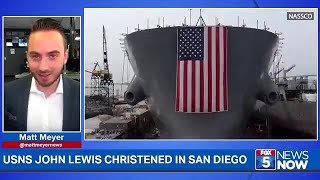 USNS John Lewis Christened In San Diego