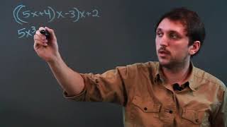 How to Make Nested Multiplication Into a Standard Polynomial