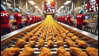 How KFC Chicken is Made in a Factory | Chicken Factory Process