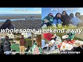 WHOLESOME & COZY weekend away || group caravan holiday, board games, mini golf & beach trips