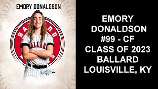 Emory Donaldson 2022 Undefeated State Championship Softball Video