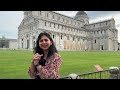 leaning tower of pisa day trip italy travel guide hindi vlog english subtitles