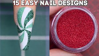 🎄  CHRISTMAS NAILS COMPILATION 2020 - 15 EASY NAIL DESIGN IDEAS collab with Talia's Nail Tales