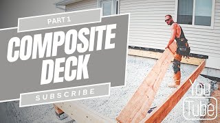 DIY Composite Decking Installation Pt. 1 | Timber tech Azek Vintage | Shout out @drdecks