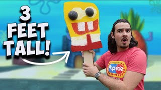 I Built A GIANT Spongebob Popsicle!
