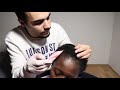 asmr sleep inducing hair scratch examination