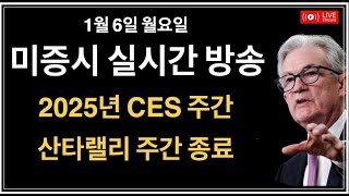 (2024년 1월 6일) 2025 CES 주간 / 산타랠리 주간 끝 / 휴가 기간 끝, 월가 되돌아 오다 / SP500 글로벌 PMI 최종치 / 미국 증시, 비트코인 뉴스룸