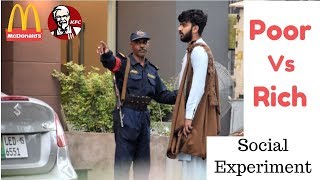 POOR VS RICH IN RESTAURANTS | Social Experiment IN PAKISTAN