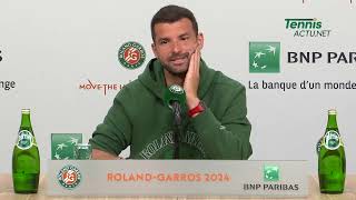 Tennis - Roland-Garros 2024 - Grigor Dimitrov, 33 and in the quarter : "Better late than never"