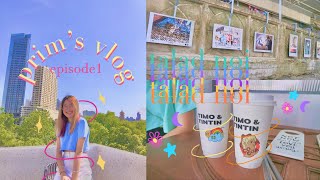 prim's vlog | ep1 ไปคาเฟ่,เดินเล่นย่านตลาดน้อย,ถ่ายรูป🌻✨🤏🏻 |parimprim.