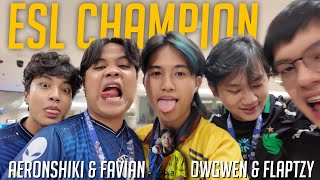 KELRA VLOG | BONDING WITH FAVIAN AND AERONSHIKI | ESL CHAMPION