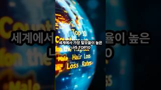 세계에서 가장 탈모율이 높은 나라 TOP10 #랭킹 #지식 #탈모