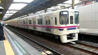 京王9000系30番台（9747F）　通勤快速新宿行き発車　府中にて