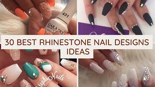 30 Best Rhinestone Nail Designs Ideas in 2026