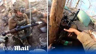 Ukraine's International Legion repel Russian attack with RPGs and rifles during fierce trench battle
