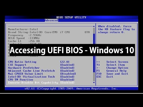 How to Access UEFI BIOS Setup on Windows 10 How to Access UEFI BIOS Setup on Windows 10