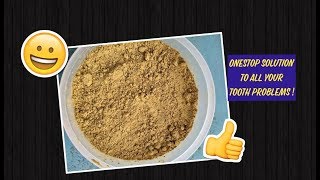 Simple Herbal Tooth powder /வீட்டிலேயே இயற்கையாக பல்பொடி தயாரிக்கும் முறை/ control bad breath