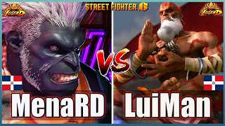 Street Fighter 6 🔥MenaRD (BLANKA #1)  Vs  LuiMan20 (DHALSIM) 🔥Best Room Match🔥FightingGameWorldX