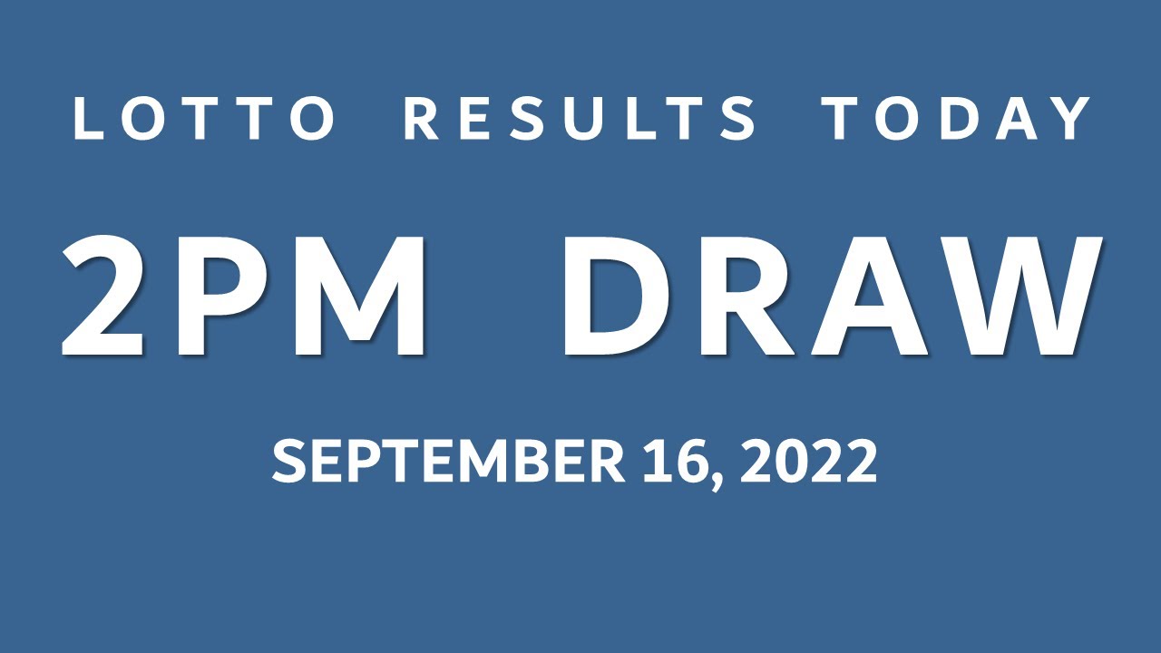 PCSO EZ2 3D Lotto Swertres Result Today 2PM September 16, 2022 2D Draw ...