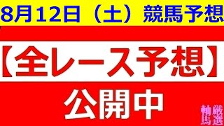 2023年 8月12日 （土）【全レース予想】（全レース情報）◆高知競馬場◆佐賀競馬場◆新潟競馬場◆札幌競馬場