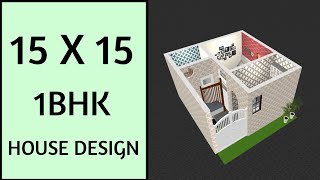 15x15 प्रधानमंत्री आवास के मकान की डिजाईन ll 15x15 House Plan ll 25 Gaj Ka Makaan Ka Naksha