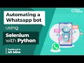 Automating a WhatsApp bot using Selenium with Python | Python Projects | Great Learning