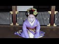 drone footage of geisha maiko at daikakuji temple in kyoto japan