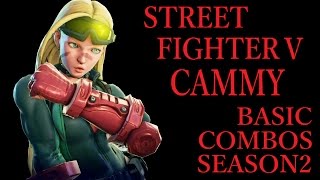 【Season2】STREET FIGHTER V CAMMY BASIC COMBOS【スト5 キャミィ 基礎コンボ シーズン2】