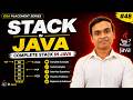 Stack Data Structure in Java | Implementation + Introduction | DSA in Java Full Course #48 🔥