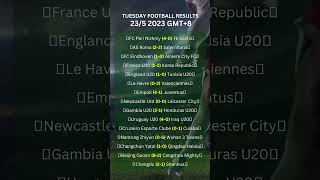 (GMT+8) 23/5 2023 Tuesday Football Matches Results #football #matchresults