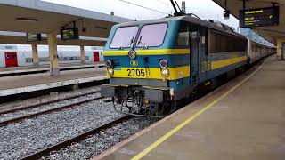 NMBS/SNCB  Class 27 (HLE 27) no. 2705 arriving at  Brussels Nord Station on 29/06/17