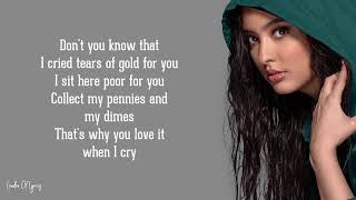 Faouzia   Tears of Gold Lyrics