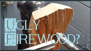 #Woodturning a beautiful plate from Cherry Firewood