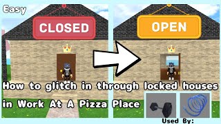 Grapple Hook Glitch Work At A Pizza Place Roblox - roblox secrets work at a pizza place
