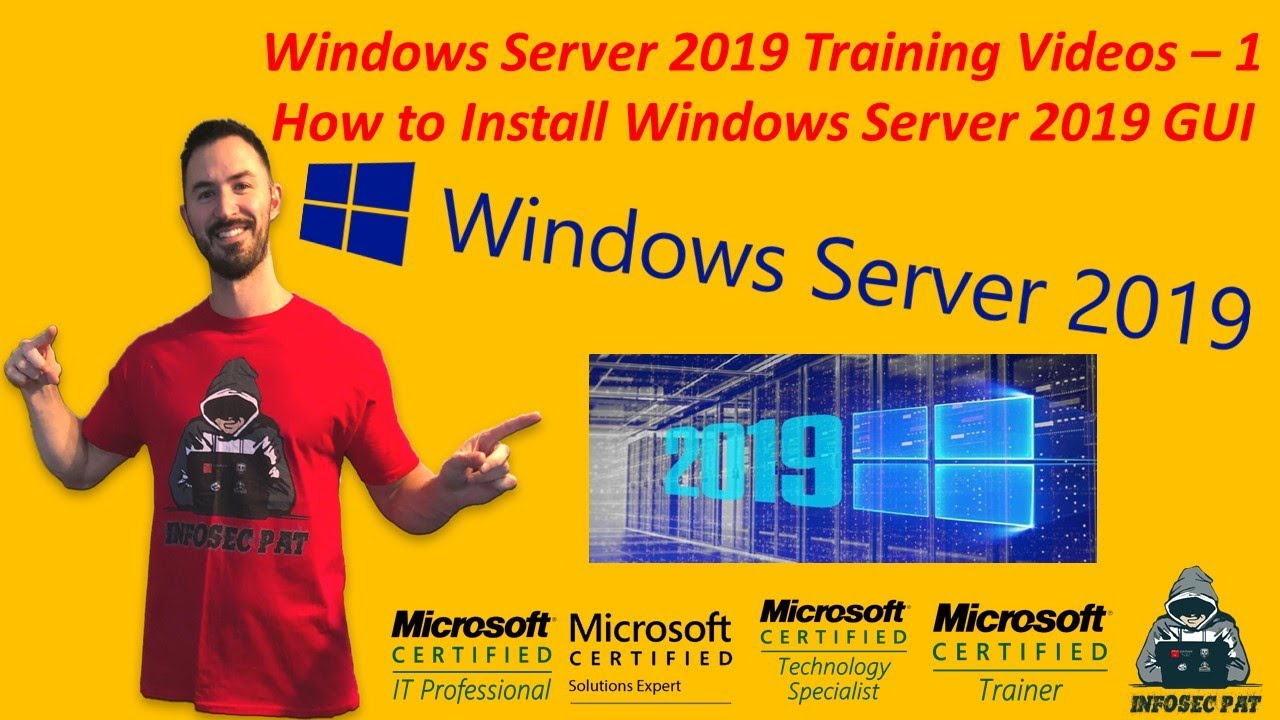 How To Install Windows Server 2019 GUI (Desktop Experience) Video - 1 ...