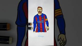 Messi ⚽️ #asmr #coloring #satisfying #messi #barcelona #futbol #futebol #soccer #goat #lionelmessi